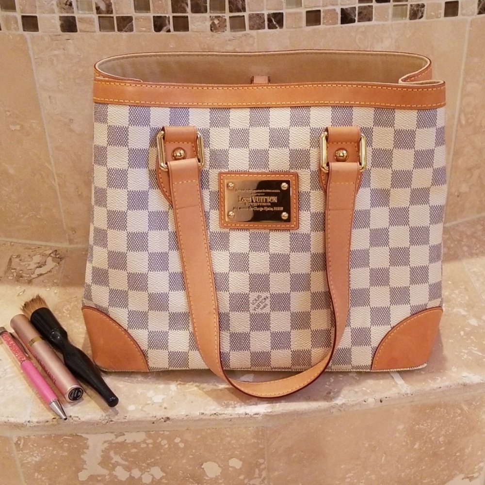 💌🛍Louis vuitton Hampstead Damier Azur bag